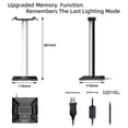 thumbnail image 4 of Soporte Para Audifonos Soporte de escritorio de plástico Puertos USB duales Soporte de pantalla para auriculares Accesorios para auriculares Likrtyny Para estrenar, 4 of 7