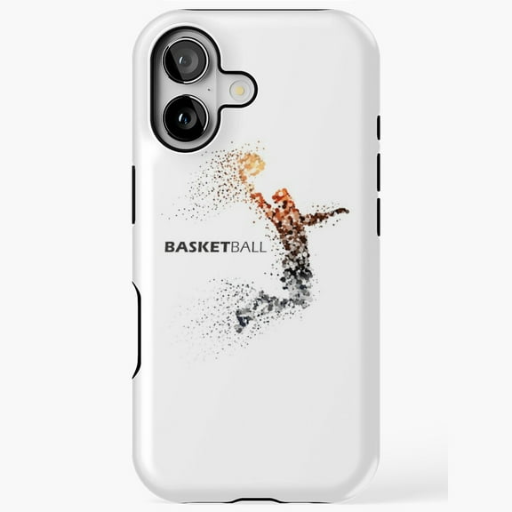 Basketball Player Retro Minimal Sport Inspired Artistic Design iPhone Case 17 11 12 13 14 15 16 Pro Max