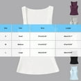 thumbnail image 3 of ECZHAW Women's Sleeveless Square Neck Camisole Summer Daily Casual Solid Color Slim Fit Tank Top, 3 of 6