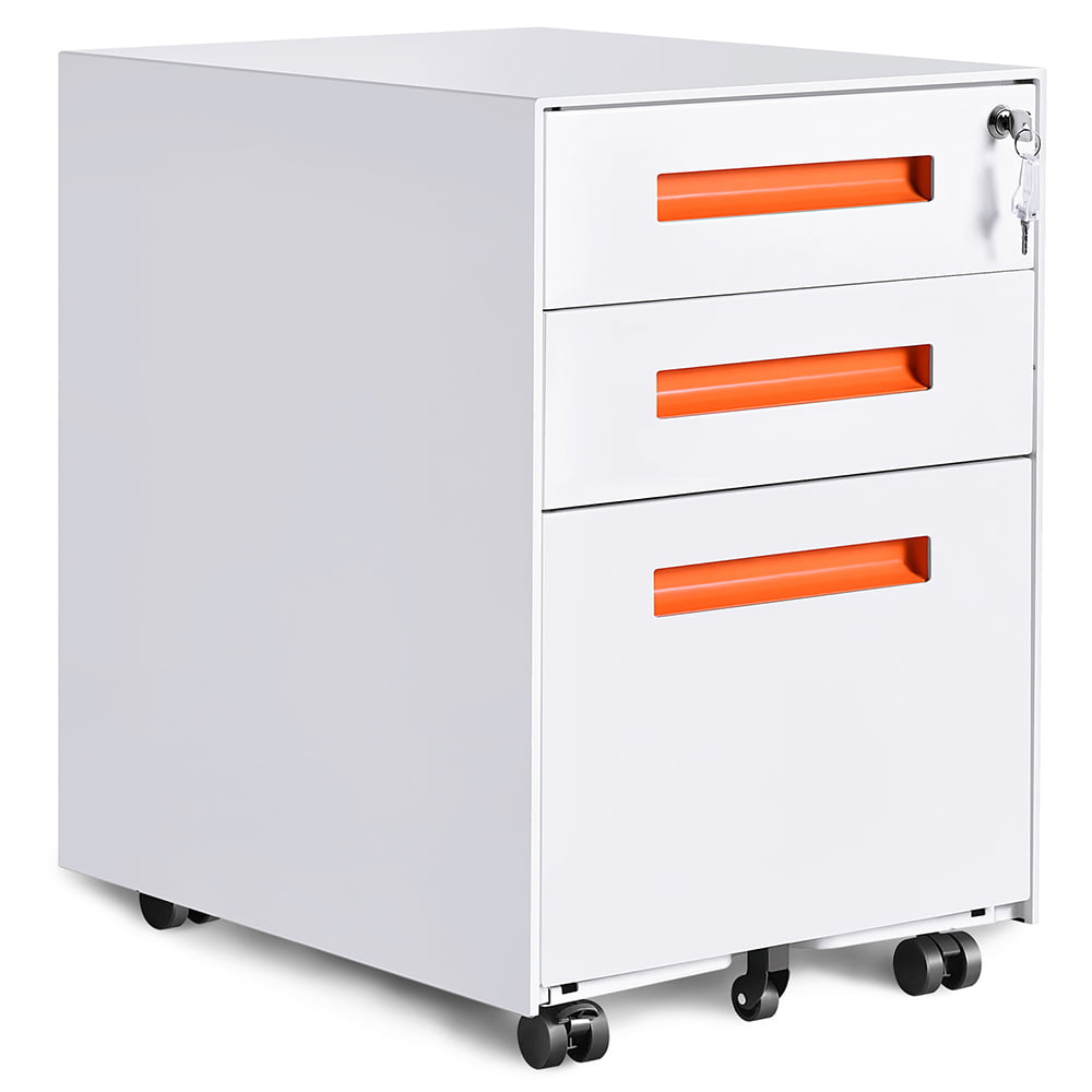Topcobe File with 3Drawer and Plastic Handle