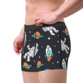 thumbnail image 4 of Haiem Space Men's Boxer Briefs, Every Day Comfort Stretch Cotton Moisture-Wicking Underwear-Medium, 4 of 9