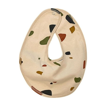 

Nrmvnmi Infant Baby Bib For Boys Girls Exquisite Graphic Print Button Style Scarf Soft Organic Cotton Drooling And Teething Baby Bib Can Be Used In All Seasons