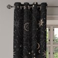 thumbnail image 3 of Ambesonne Horoscope Grommet Curtain, Esoterism Sun and Moon, 50"x120", Charcoal Grey and Eggshell, 3 of 5