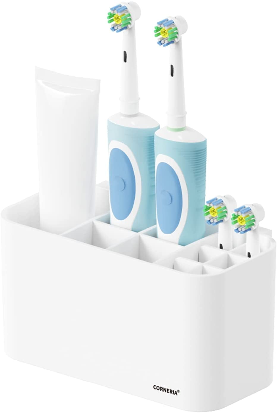 Toothbrush Holder for Electric Toothbrush Bathroom Toothbrushes and Toothpaste Organizer Caddy