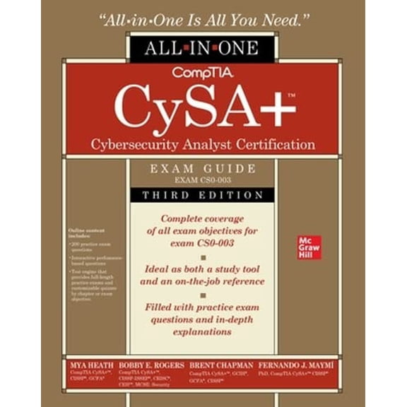 Pre-Owned Comptia Cysa+ Cybersecurity Analyst Certification All-In-One Exam Guide, Second Edition (Exam Cs0-002) (Paperback) 126046430X 9781260464306