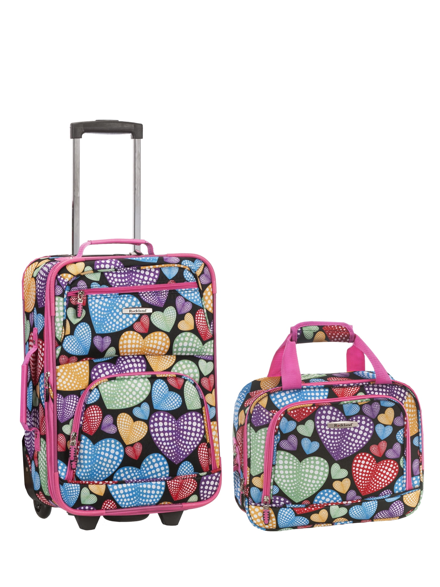Rockland Luggage Jungle 4 Piece Softside Expandable Luggage Set F125