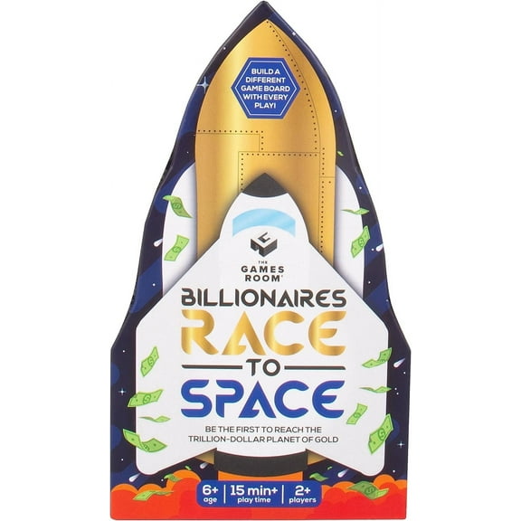 Fizz Creations Billionaire's Race to Space Game - Includes Sprint & Marathon Modes, 2  Players