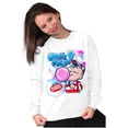 thumbnail image 4 of Airbrushed Dubble Bubble Whats Poppin Unisex Plus Size Sweatshirt Brisco Brands 2X, 4 of 5