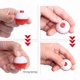 thumbnail image 4 of 50 Piezas de Pesca Bobbers 1 Pulgada Snap on Float Red and White Bobbers Push Botón Redondo Flotantes Tackle De Pesca, 4 of 7