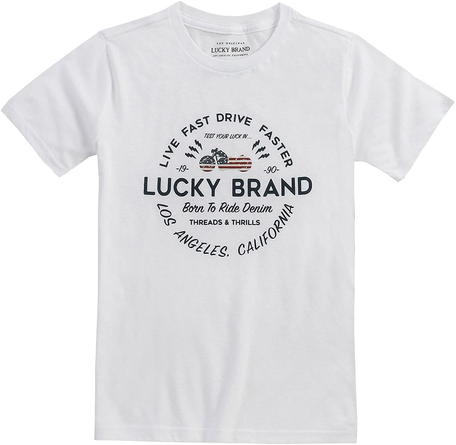 Small & XL               B-3 Lucky Brand Los Angeles Boys Short Sleeve T-Shirt 