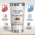 thumbnail image 3 of Retirement Gift for Woman 2025 Happy Retirement Tumbler 20 Oz "A Wise Woman Once Said" Retired Cup Gifts for Coworkers Nurses Bosses Moms Sisters Teachers Ideal Party Decorations, 3 of 6