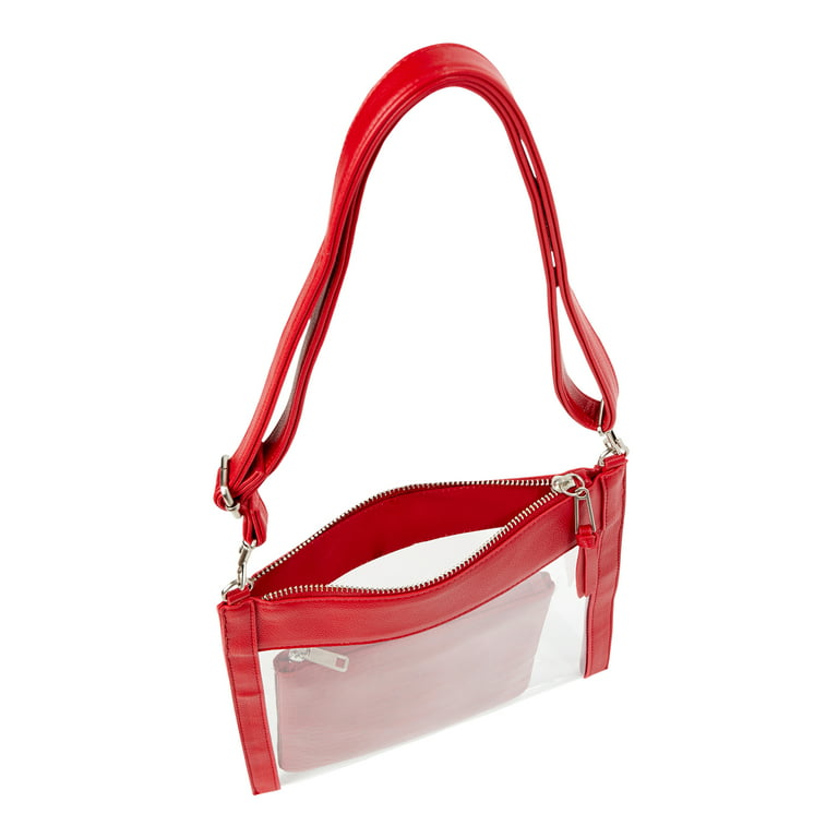 Capri Designs Clear Small Crossbody Bag, Stadium Approved with