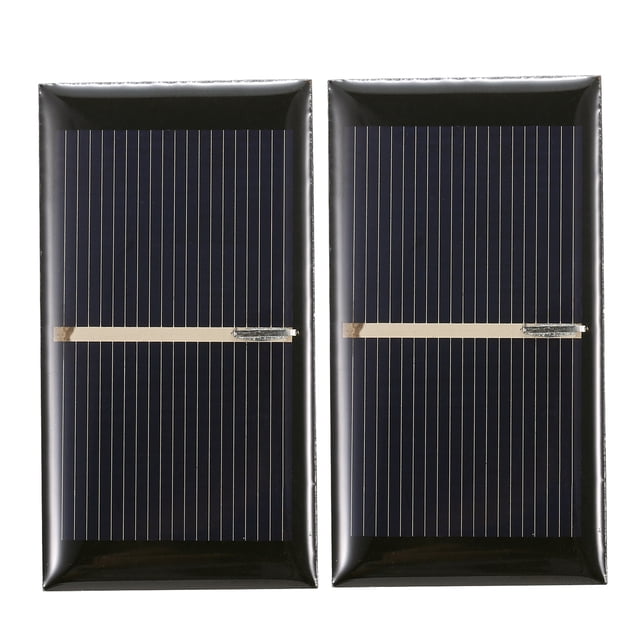 Riwcyla 2PCS 0.28W 2V Solar Panel Polycrystalline Silicon Small Solar Cell DIY Waterproof Camping Portable Power Solar Panel Compatible for Fan Pump