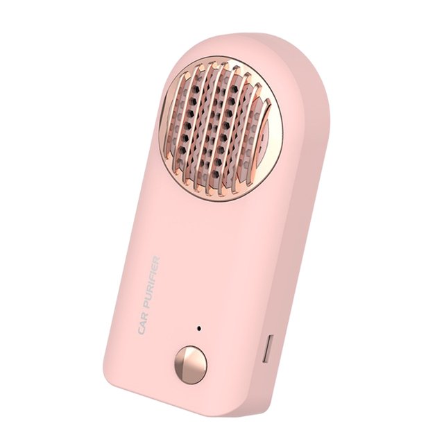 Matsuzay Purificador de aire ligero recargable, eliminador de oxígeno activo, desodorante integrado, eliminador de humo con de 1200mAh Electrodomésticos Rosado