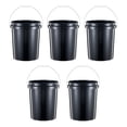thumbnail image 1 of United Solutions 5 Gal Utility Plastic Bucket with Handle, Black (5), 1 of 8