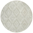 thumbnail image 2 of Addison Rugs Chantille Indoor/Outdoor Transitional Diamond Beige Washable Round Rug, 8' x 8', 2 of 6