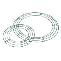 Uxcell 8" 12" Metal Wire Wreath Frame Christmas Holiday Form Hanger, Green