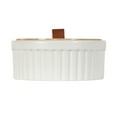 thumbnail image 3 of Better Homes & Gardens 2.5" x 6.18" Ribbed off-White/Cream Ceramic Decorative Container, 3 of 11