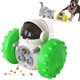 thumbnail image 5 of Juguete de comida con fugas para mascotas, interactivo, reduce la ansiedad, dispensador de golosinas para mascotas, rompecabezas, alimentador lento, juguete para perro, cachorro, verde, 5 of 5