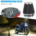 thumbnail image 2 of 35 mm 39 mm 48 mm 50 mm Limpiador de filtro de aire de motocicleta con abrazadera Filtro de cápsula cónica JShteea Accesorios para autos y motos, 2 of 4