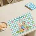 thumbnail image 3 of nvzhuang Easter Placemats Bunny Egg Wreath Placemat for Kitchen Dinner Holiday Party Decor, 3 of 5