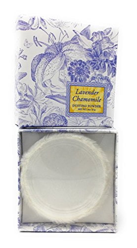 bath powder with puff