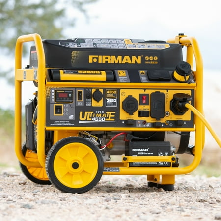 Firman P03615 4550/3650 Watt 120/240V Remote Start Gas Portable Generator cETL / CARB Certified, Black (Renewed)