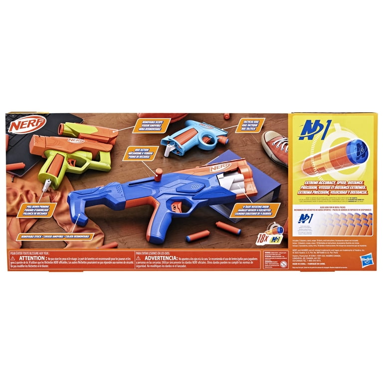 Nerf N Series Gear Up Pack, 3x Blasters, 18 Nerf N1 Darts