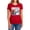 Red, variant on Batman Jail Cell Women's T Shirt, Red, Medium