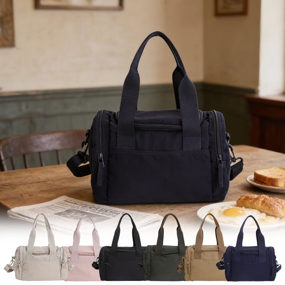 LEFXSMR Crossbody Bags for Women Men, Large Capacity Messenger Bag with Multiple Pocket, Shoulder Tote Bag for Work Daily Use & Sport Travel, Black