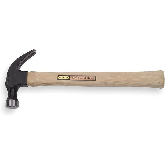 STANLEY TOOLS 51-713 - 13 oz Finish Hammer, Curved Claw, Wood Handle