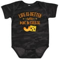 thumbnail image 3 of Inktastic Life's Better Mac & Cheese Boys or Girls Baby Bodysuit, 3 of 5
