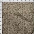 thumbnail image 4 of oneOone Viscose Jersey Brown Fabric Asian Batik Paisley Craft Projects Decor Fabric Printed By The Yard 60 Inch Wide, 4 of 4