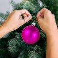 thumbnail image 4 of Glitter Christmas Ball Ornaments,3.93" Shatterproof Hanging Baubles, Sparkling Spherical Pendants, Christmas Tree Decorations, Holiday Party Display Ornaments, Festive Baubles for Xmas Tree, 4 of 6