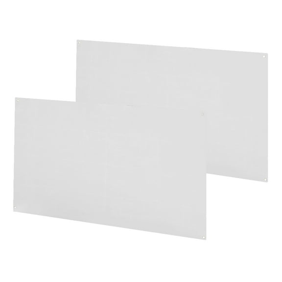 HOMEMAXS  2 Pcs DIY Banner Blank Banners to Decorate Hanging Flag Flags White