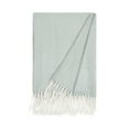 thumbnail image 5 of Comfort Canopy - Eucalyptus Herringbone Throw Blanket with Fringed Edges, 5 of 6
