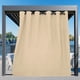 thumbnail image 3 of Cortinas de exterior fáciles de usar, impermeables, 110 x 96 cm, color beige, 1 panel, 3 of 8