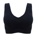 thumbnail image 2 of CHUANK Women‘s 3-Pack Seamless Wireless Sports Bra with Removable Pads, 2 of 5