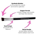 thumbnail image 3 of Brocha de maquillaje Beauty Junkees Mezcla de sombras de ojos Angulares, 3 of 5