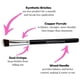 thumbnail image 3 of Brocha de maquillaje Beauty Junkees Mezcla de sombras de ojos Angulares, 3 of 5