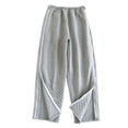 thumbnail image 4 of Men's Casual Pants Easy On Off Loose Fit Trousers Elastic Waist Stretchy Comfortable Daily Wear Grey XL, 4 of 4