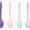 Four Color 05, variant on 4 Pieces Small Multicolored Silicone Spoons Nonstick Kitchen Spoon Silicone Serving Spoon Stirring Spoon for Kitchen Cooking Baking Stirring Mixing Tools