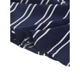 thumbnail image 5 of INSPIRE CHIC Hauts d'Été pour Femmes Sans Manches Col en V Ceinture Bleu Foncé TG, 5 of 5