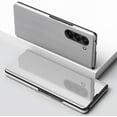 thumbnail image 2 of Compatible with Samsung Galaxy Z Fold 5 Case Mirror View Clear Glitter Leather Flip Case with Kickstand Luxury with Stand Design Shockproof Case for Samsung Galaxy Z Fold 5 Mirror Silver, 2 of 9