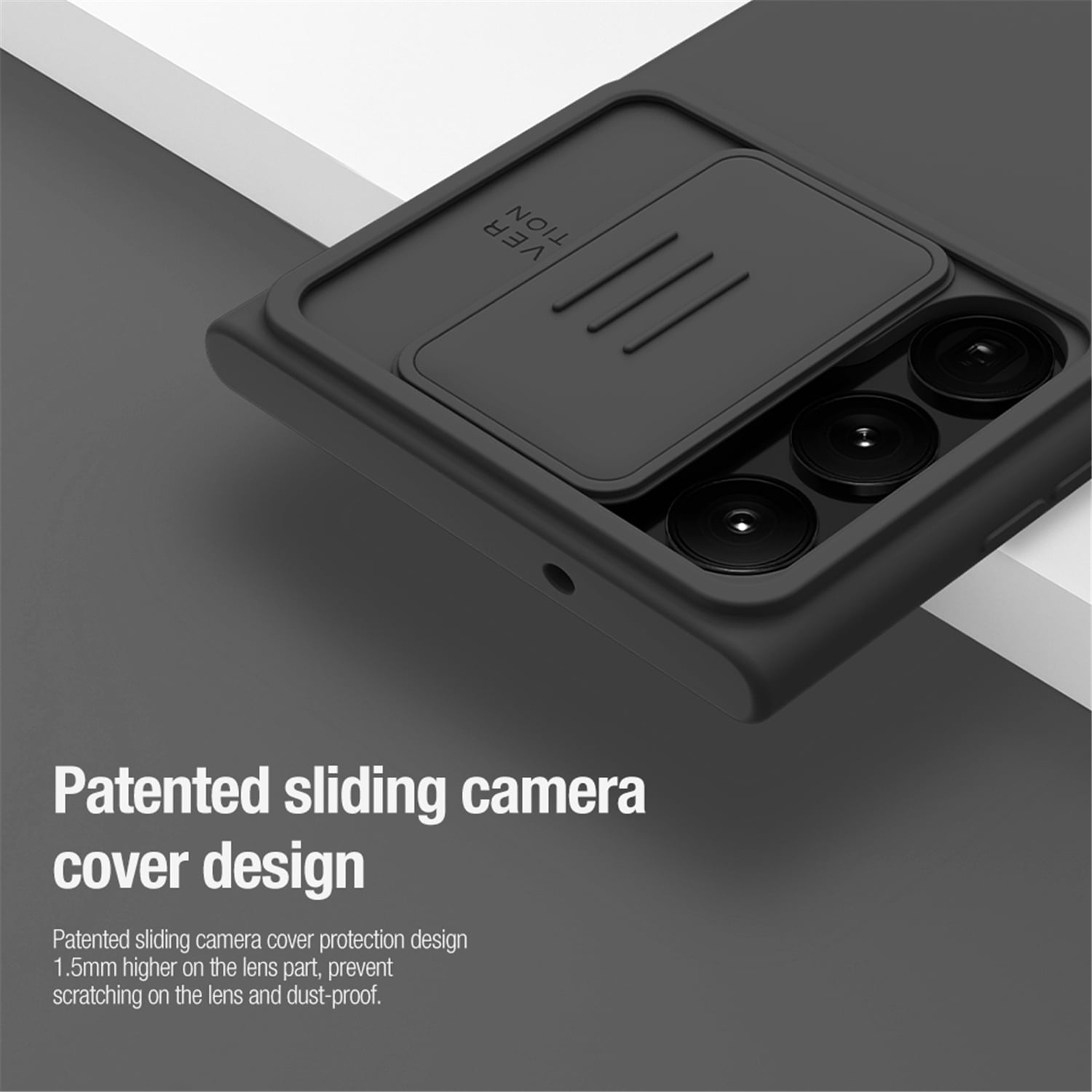 Allytech Magnetic Silicone Case for 6.8" Samsung Galaxy S23 Ultra with Slide Camera Cover, Built-in Magnets Support Magsafe Charging, Premium Liquid Silicone Phone Cover for Samsung S23 Ultra, Black