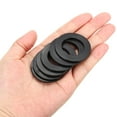 thumbnail image 5 of Uxcell M25 Rubber Flat Washer, 10 Pack 25mm ID 39mm OD 2.5mm Thick Sealing Spacer Gasket Ring, Black, 5 of 6