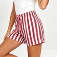 thumbnail image 4 of BUIGTTKLOP Shorts for Women Drawstring High Waisted Casual Shorts Rolled up Hem Wide Leg Summer Shorts with Pockets, 4 of 8