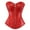 Red, variant on Corset Cosplay Steampunk Leather Bustiers Ladies Red XL