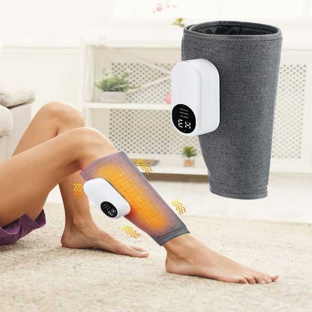 Leg Massager for Circulation Air Compression and Relaxation, Calf Foot Massager, 3 Intensity Levels, for Home & Office Use
