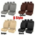 thumbnail image 4 of Fundas para asientos de automóviles, clásicas, lavables, lujosas, para la mayoría de los autos, SUV, autopartes Negro 2 piezas Zulema cubierta de asiento, 4 of 5